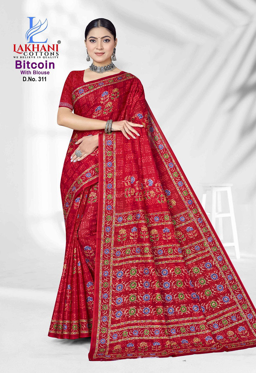 Bitcoin Vol 3 By Lakhani Cotton Printed Daily Wear Saree Orders In India